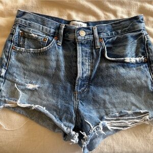 Agolde Distressed Denim Shorts